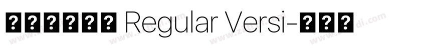 古典明朝字體 Regular Versi字体转换
